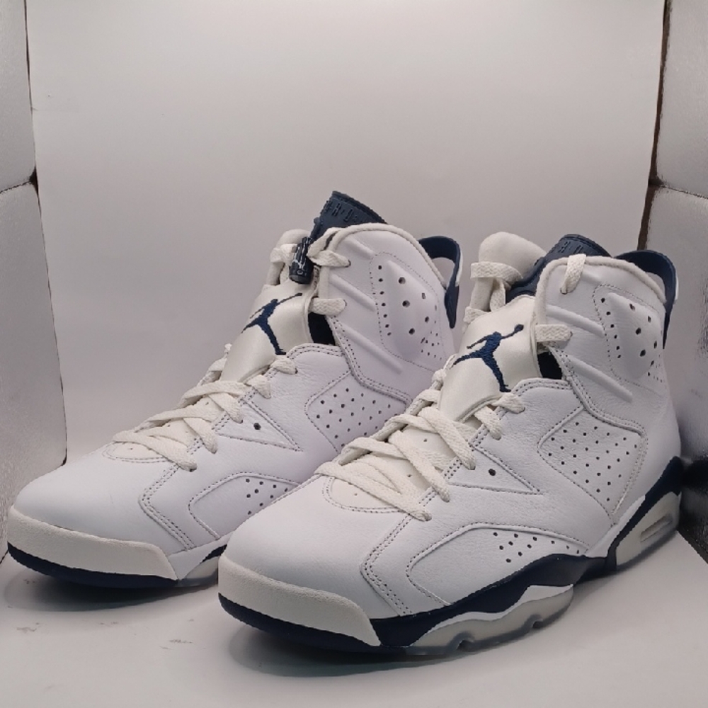 NEW Nike Air Jordan 6 Retro-White/Midnight Navy Men Sise 12US CT8529141